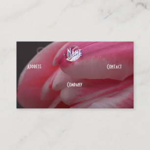 Carte De Visite Fleuriste - Rose rose