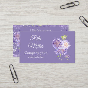 Carte De Visite fleurs