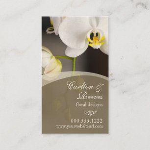 Carte De Visite Fleurs 2 d'orchidée