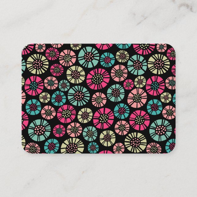 Carte De Visite Fleurs Abstraites 031023 (Devant)