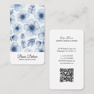 Carte de visite Fleurs Aquarelle Vintage