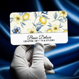 Carte de visite Fleurs Aquarelle Vintage - Code Qr