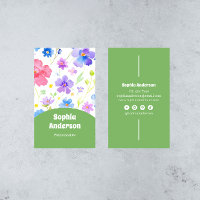 Fleurs Aquarelles Élégantes - Chic Vertical