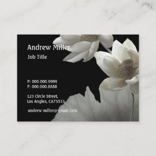 Carte De Visite Fleurs artistiques de Lotus