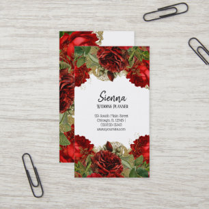 Carte De Visite Fleurs Chic Glam Modernes