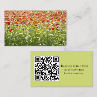 Carte De Visite Fleurs colorées de printemps