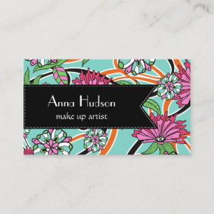 Carte De Visite Fleurs colorées, Feuilles, fleuriste, Boutique de 