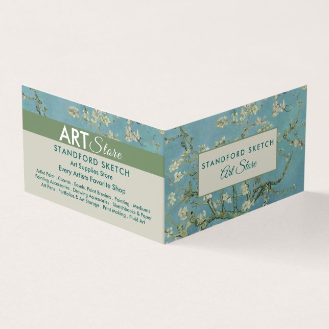 Carte De Visite Fleurs D'Amandes Par Van Gogh, Magasin De Fournitu (Extérieur)
