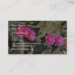 Carte De Visite Fleurs de cactus de Beavertail