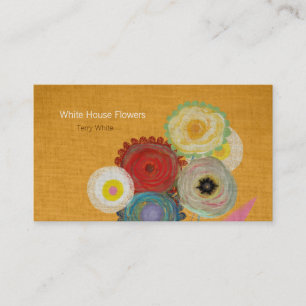 Carte De Visite Fleurs de la Maison Blanche