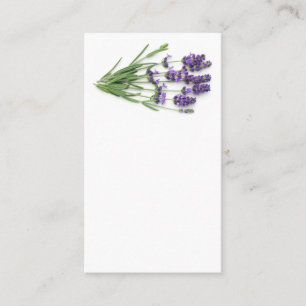 Carte De Visite Fleurs de lavande d'isolement sur l'arrière - plan
