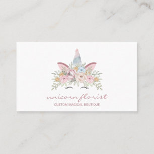 Carte De Visite Fleurs de licorne magiques