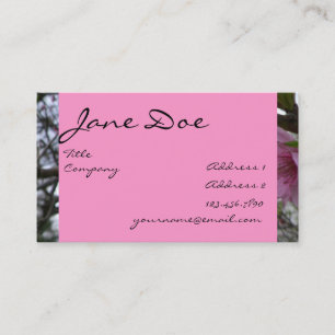 Carte De Visite Fleurs de pêche - affaires