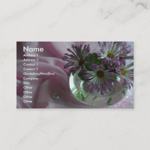 Carte De Visite fleurs de soirée