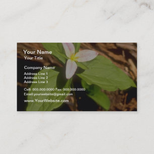 Carte De Visite Fleurs de Trillium