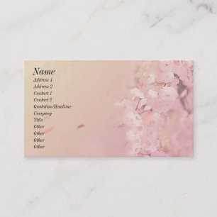 Carte De Visite Fleurs douces