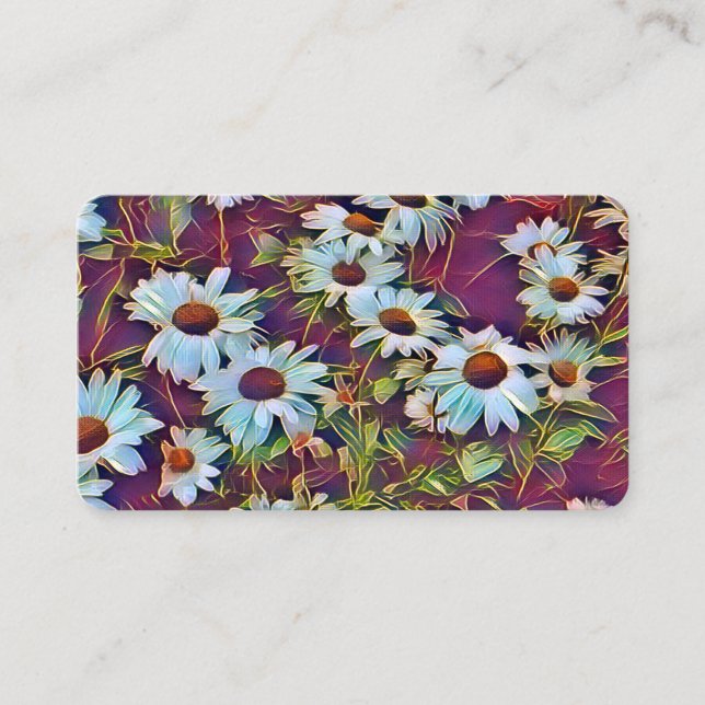 CARTE DE VISITE FLEURS DU JOUR (Devant)