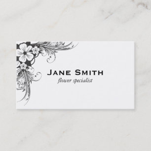 Carte De Visite Fleurs et croissance