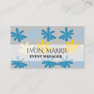 Carte De Visite Fleurs hippies