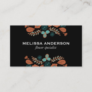 Carte De Visite Fleurs Illustration II