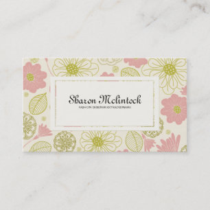 Carte De Visite Fleurs Illustres