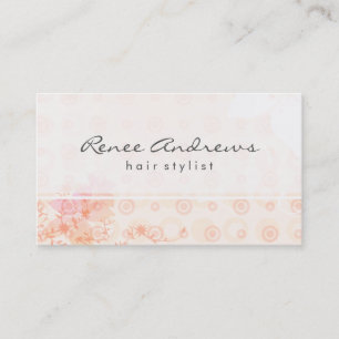 Carte De Visite Fleurs lumineuses élégantes