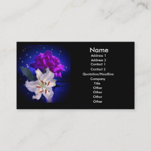Carte De Visite Fleurs magiques