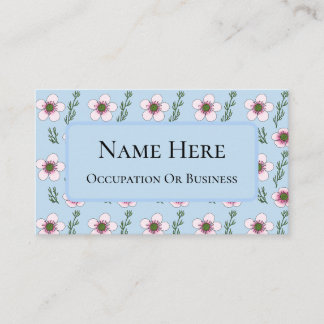 Carte De Visite Fleurs Manuka