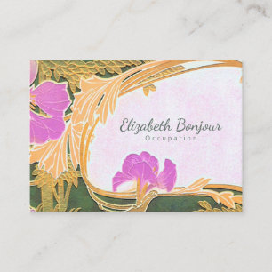 Carte De Visite Fleurs PAPIER, FORME ET TAILLE OPTIONS - Grande