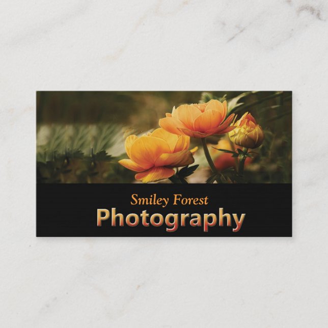 Carte De Visite Fleurs_photo_photo_cartes de visite (Devant)