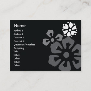 Carte De Visite Fleurs - potelées