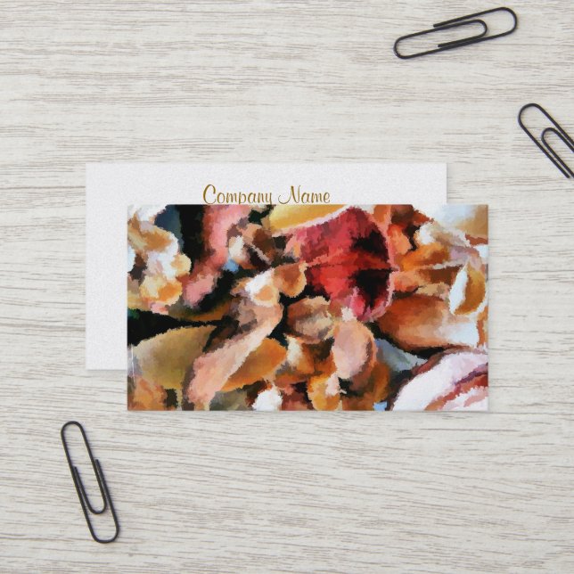 CARTE DE VISITE FLEURS POTPOURRI (Devant/Arrière en situation)