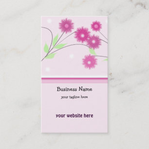 Carte De Visite Fleurs roses