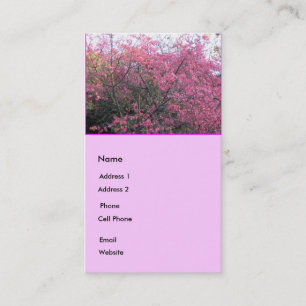 Carte De Visite Fleurs roses