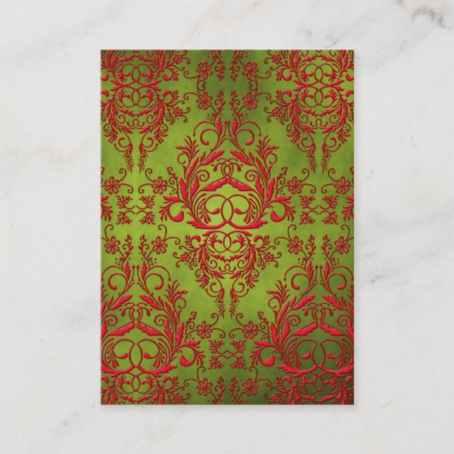 Carte De Visite Fleurs sauvages de damassé, ELECTRA (Devant)