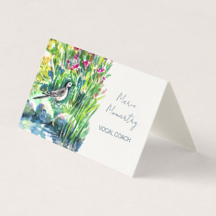 Carte De Visite Fleurs sauvages et un pied