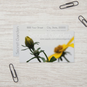 Carte De Visite Fleurs simples 3 Floral Photographie Entreprise C