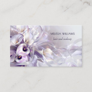 Carte De Visite Fleurs Violettes Luxe