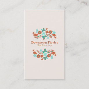 Carte De Visite Fleurs Whimsical