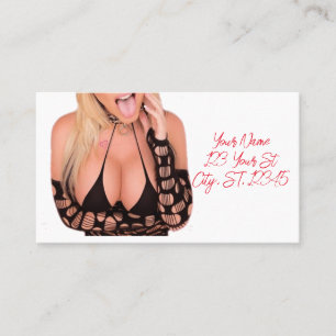Carte De Visite Flirty blonde Thunder_Cove
