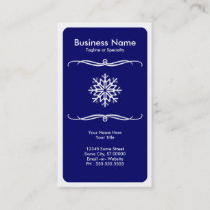 Carte De Visite flocon de neige de mod