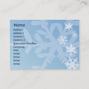 Carte De Visite Flocons de neige - potelés