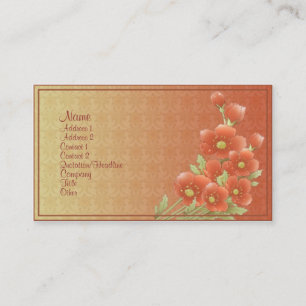 Carte De Visite Flora vintage