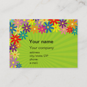 Carte de visite floral