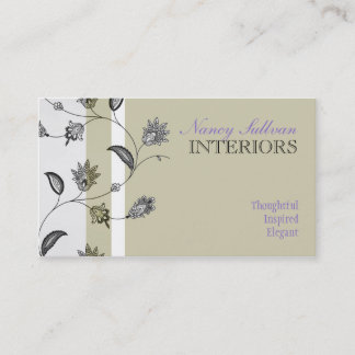 Carte De Visite Floral