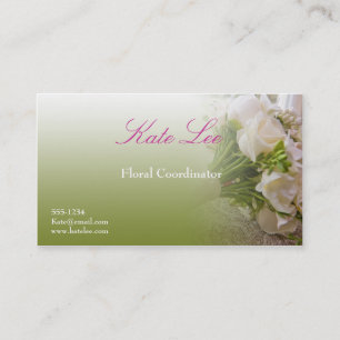 carte de visite floral