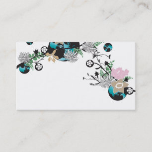 Carte de visite floral