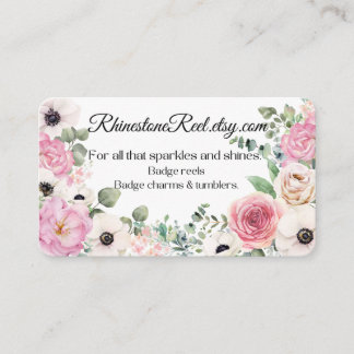 Carte de visite floral