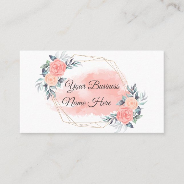 Carte De Visite floral (Devant)