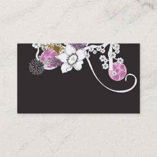 Carte de visite floral